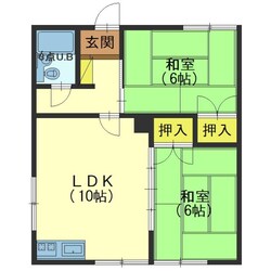 コータス衣笠の物件間取画像